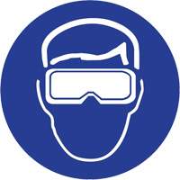 Brady 58526 Right-to-Know Symbol Labels, Vinyl, Sheet, 1-1/8" L x 1-1/8" W