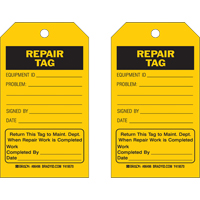 Brady 86496 &eacute;tiquettes de s&eacute;curit&eacute;, Plastique, 4" la x 7" h, Anglais