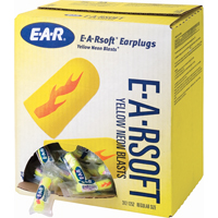 3M 312-1252 E-A-Rsoft Yellow Neon Blasts Earplugs, Bulk - Polybag