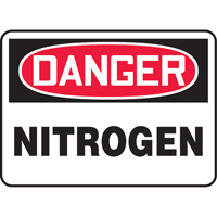 Accuform NMC MCHL173VA "Nitrogen" Sign, 7" x 10", Aluminum, English