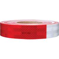 3M 983-326-2X12(100) 3M Scotchlite Diamond Grade Conspicuity Sheeting Series 985, 2" W x 12" L, Red & White