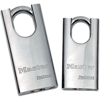 Master Lock 7045 ProSeries&reg; Shrouded Padlock, Silver, Keyed Different, Hardened Steel, 1-3/4" Width