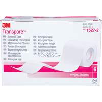 3M 3M1527-2 Transpore Surgical Tape, Class 1, 30' L x 2" W