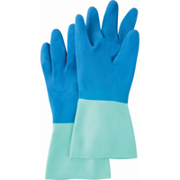 Mapa Professional 293429 Protector Gloves, Size X-Large/9/9.5, 13" L, Nitrile, Flock-Lined Inner Lining, 28-mil