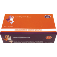 Almedic 46I-520G-M Industrial Grade Gloves, Medium, Latex, Powdered, White