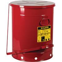Justrite 9700 Contenants pour d&eacute;chets huileux, Homologu&eacute; FM/List&eacute; UL, 21 gal. US, Rouge