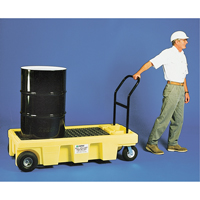 Enpac 5200-YE-A Poly-Spillcart Cart ATC, 66.5" L x 29" W x 46.9" H, 57 US gal. Spill Cap.