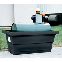 Enpac 5275-BK-D Unit&eacute; de confinement Poly-Tank 275 avec drain, 82,3" lo x 45" la x 35,3" h, 275 gal. US Capacit&eacute;