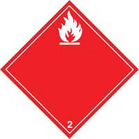 Flammable Gases TDG Placard, Plastic  SR660 | TENAQUIP