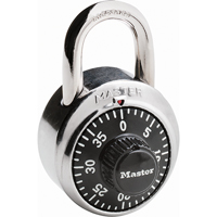 Master Lock 1500 Padlock, Combination, Hardened Steel, 1-7/8" Width