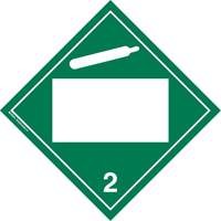 Brady 09093R Non-Toxic Gas TDG Placard, Plastic