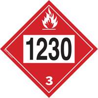 Brady 09095R 1230 Plaque-&eacute;tiquette TMD 1230 pour m&eacute;thanol, Plastique