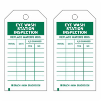 Brady 86564 &eacute;tiquettes de rapport d'inspection, Polyester, 3" la x 5-3/4" h, Anglais