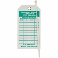Brady 86560 Inspection Record Tags, Polyester, 3" W x 5-3/4" H, English