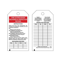 Brady 76222 &eacute;tiquettes de rapport d'inspection, Polyester, 3" la x 5-3/4" h, Anglais