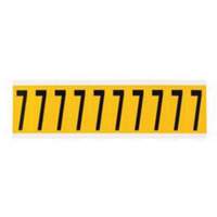 Étiquette de lettre et chiffre individuel, 7, 2" h, Noir sur jaune  SY936 | TENAQUIP