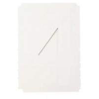 Brady 5130P-4 &eacute;tiquettes de lettres et chiffres gothiques individuels Quick-Align, 4, 3" h, Blanc