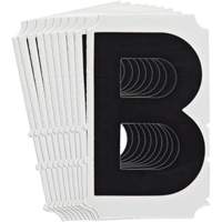 Brady 5140P-B &eacute;tiquettes de lettres et chiffres gothiques individuels Quick-Align, B, 4" h, Noir