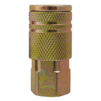 Topring 20.842 Quick Couplers - 1/4" Industrial, One Way Shut-Off - Manual Couplers, Brass