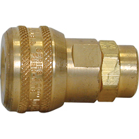 Topring 21.442 Quick Couplers - 3/8" Industrial, One Way Shut-Off - Automatic Couplers, Brass