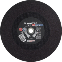 Walter Technologies Pour Surface 10A163 Meule &agrave; tronçonner haute performance Ripcut II pour scies fixes, 16" x 5/32", Arbre de 1", Type 1, Oxyde d'aluminium, 3800 Tr/min