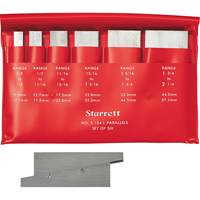 Starrett S154LZ Cales parall&egrave;les r&eacute;glables - Ensembles
