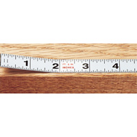 Starrett SM44W Rubans &agrave; mesurer en acier avec endos adh&eacute;sif Measure Stix, 1/2" x 4', Marques de goujon po/pi