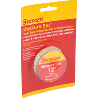 Measure Stix™ Steel Measuring Tape with Adhesive Backing, 1/2" x 12'/4 m, ft/in - mm Graduations  TBD724 | TENAQUIP