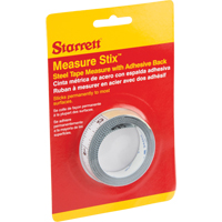Starrett SM46WRL Measure Stix Steel Measuring Tape with Adhesive Backing, 1/2" x 6', in/ft. Graduations