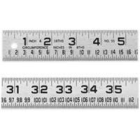 Lufkin By Crescent 954FTN Tinner's Circumference Rule, 4' L, Steel, 1/16" Graduations