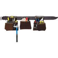 Kuny's AP-400 Deluxe Contactor's Tool Belt, Leather, Tan