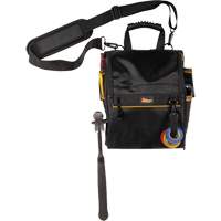 Kuny's EL-1509 Porte-outils pour &eacute;lectricien professionnel &agrave; fermeture &eacute;clair, Polyester, 21 pochettes, Noir