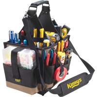 Kuny's SW-1528 Large Electrical & Maintenance Tool Carrier, Polyester, 23 Pockets, Black