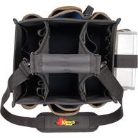 Kuny's SW-1528 Large Electrical & Maintenance Tool Carrier, Polyester, 23 Pockets, Black