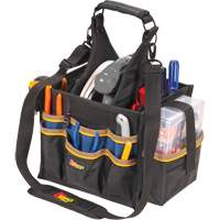 Kuny's SW-1528 Large Electrical & Maintenance Tool Carrier, Polyester, 23 Pockets, Black