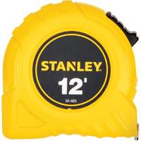 Stanley Tools 30-485 Ruban &agrave; mesurer, 1/2" x 12', Marques de goujon Imp&eacute;rial