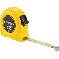Stanley Tools 30-485 Ruban &agrave; mesurer, 1/2" x 12', Marques de goujon Imp&eacute;rial