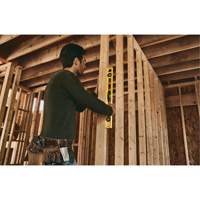 Stanley Tools 42-468 Niveau en ABS tr&egrave;s r&eacute;sistant aux impacts, Poutre en I, 24" lo, Plastique, 3, Non magn&eacute;tique