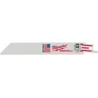 Milwaukee TBO975 Sawzall&reg; Reciprocating Saw Blades, Bi-Metal, 14 TPI, 6" L x 3/4" W