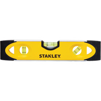 Stanley Tools 43-511 Niveau torpille r&eacute;sistant aux chocs, 9" lo, Aluminium, 3 fioles, Magn&eacute;tique