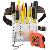 Klein Tools 5300 Electricians Tool Set, Leather, White
