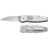Klein Tools 44001 Lockback Knife with Drop Point Blade, 2-1/2" Blade, Stainless Steel Blade, Aluminum Handle