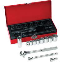 Klein Tools 65504 Jeu de cl&eacute;s &agrave; douilles &agrave; prise 3/8"