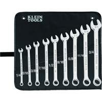 Klein Tools 68402 Combination Wrench Set, Combination, 9 Pieces, Imperial