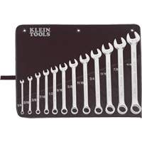 Klein Tools 68404 Combination Wrench Set, Combination, 12 Pieces, Imperial