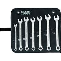 Klein Tools 68500 Wrench Set with Pouch, Combination, 7 Pieces, Metric