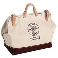 Klein Tools 5102-22 Sac d'outils robuste de 22 po, Toile, 1 pochettes, Brun/Naturel