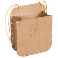 Klein Tools 5140K Tool Bag with Strap, Leather, 1 Pockets, Brown