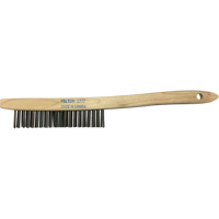 Felton Brushes 1777B Curved-Handle Scratch Brushes, Brass, 3 x 19 Wire Rows, 14" Long