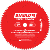 Diablo D1280CF Lame de scie circulaire, 12", 80 dents, Pour M&eacute;tal